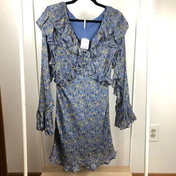 NWT Free People Sweetest Thing Long Sleeve Minidress 12